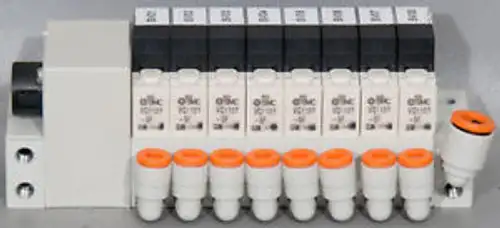 Smc Vv3Q11-08Cs0-Do Manifold W/8: Vq110Y-5F Solenoid Valves/Valve
