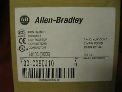 Allen Bradley 100-C09Dj10/A công tắc tơ