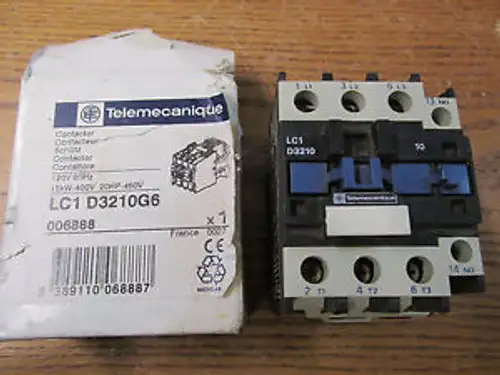 Telemecanique LC1-D3210G6 120V 60Hz 15kW-400V 20HP-460V stykač