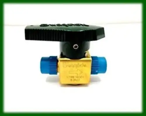 2 PCS SWAGELOK B-2P4T2 BRASS QUARTER-TURN INSTRUMENT PLUG VALVE MALE1/8