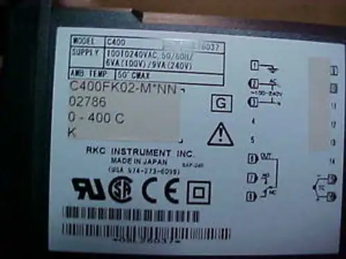 RKC REX-C400 C400FK02-MNN 100-240 VAC sıcaklık kontrol cihazı