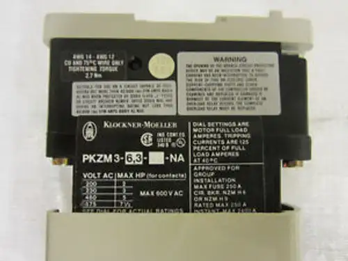 KLOCKNER-MOELLER PKZM3-63-U-NA