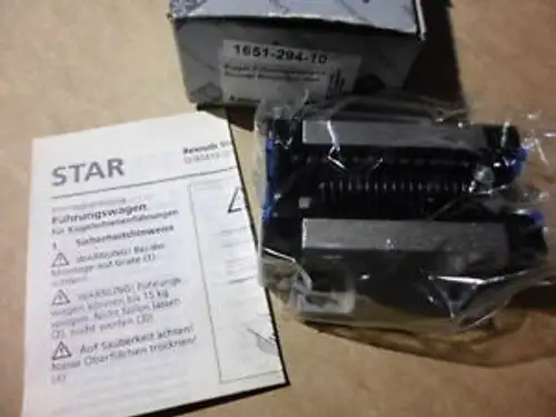 REXROTH Bloque de rodadura de estrella / Carril de bolas 1651 294 10 1651-294-10