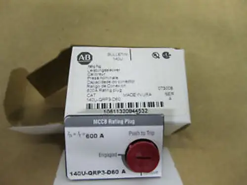 Allen Bradley Rating Plug 600A 140U-Qrp3-D60