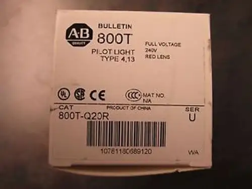 Allen Bradley Pilot Light 800T-Q20R