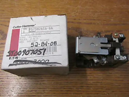 Cutler Hammer 9575H2616-66 Type AA Relay 2 Poles N.O. 110/120V 50/60Hz