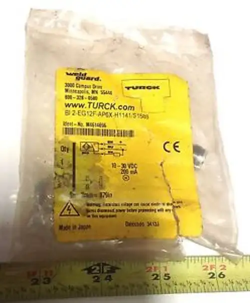 TURCK PROXIMITY SENSOR B12- EG12F-AP6X-H1141/S1589