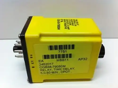 P&B POTTER & BRUMFIELD TIME DELAY RELAY CGB-38-79050M 5-50MIN
