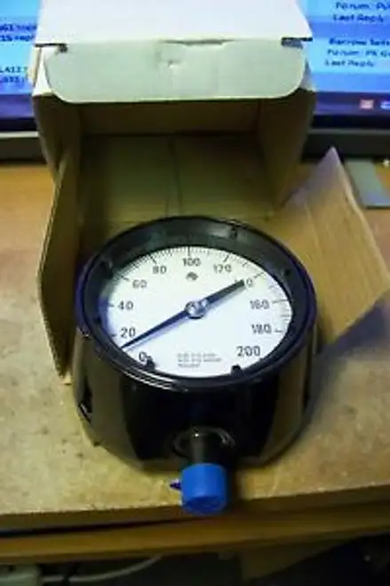 ASHCROFT DURAGAUGE GAUGE 4-1/2 FACE 45-1279-88-04L-200# 0-200 PSI