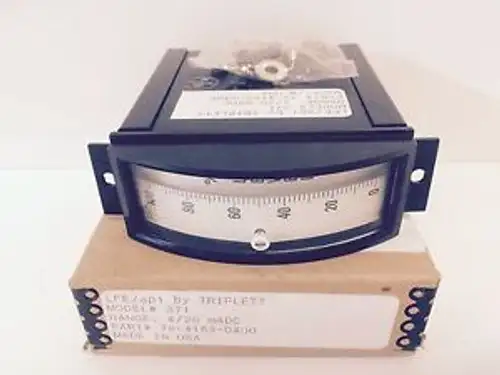 NOS LFE/API TRIPLETT 4/20 mADC % PANEL METER 371 78-4163-0400
