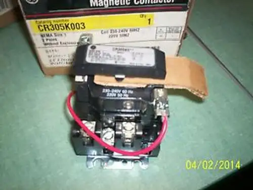 New General Electric Cr305Ko Starter Cr305K0 1 Ph Max Amps 30 -27 Encl Nema1