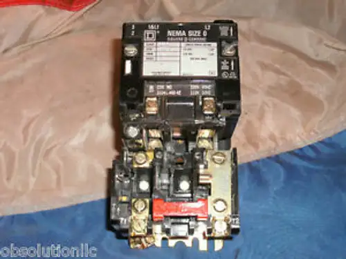 Square D 8536-Sbo1 Size 0 Starter 2 Pole 8536Sbo1 120V Coil