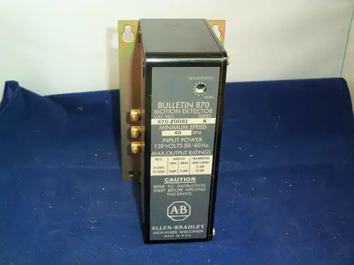 Allen Bradley 870-Zod81 Motion Detector
