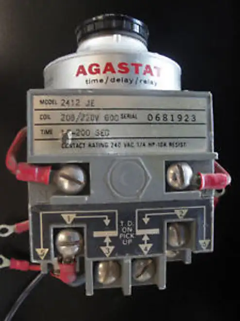 2412Je Agastat Zeitrelais 208/220V 10-200Sek.