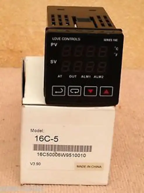 Love Controls / Dwyer Series 16C Model 16C-5 Temperature Controller Surplus