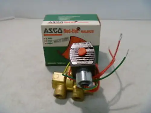 1/4 Asco Red Hat Ii Ef8321G1 24/Dc 3W Nc Solenoid Valve