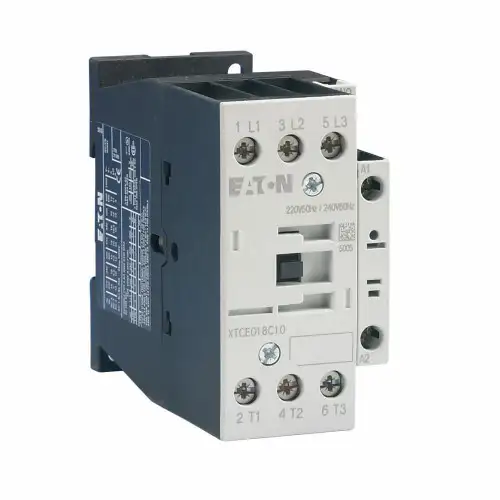 Eaton XTCE018C10 Schütz 18A Spule120V. & Eaton 10A Überlastrelais-XTOB010CC1