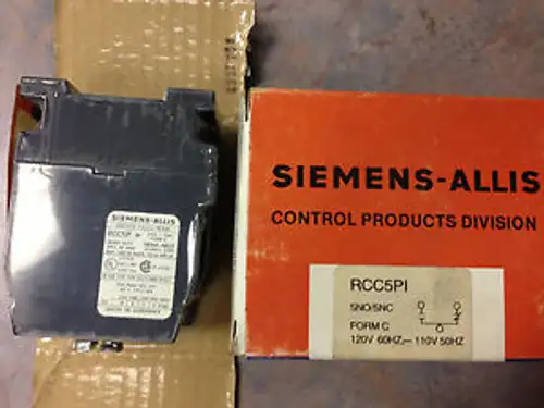 Rcc5P1 Siemens Allis Relay 120Vac