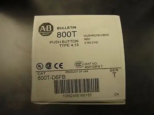 Allen Bradley Push Button 800T-D6Fb