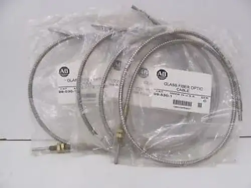 4 - Factory Sealed + Allen Bradley ( 99-530-1 ) Glass Fiber Optic Cable
