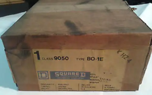 Square D 9050 B0-1E Pneumatic Timing Relay / Delay 9050B01E 9050Bo1E