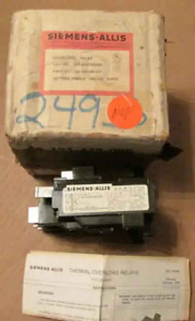 Siemens Allis 3Za4043-8As00 Overload Relay 100-135 Amps 24-165-340-501