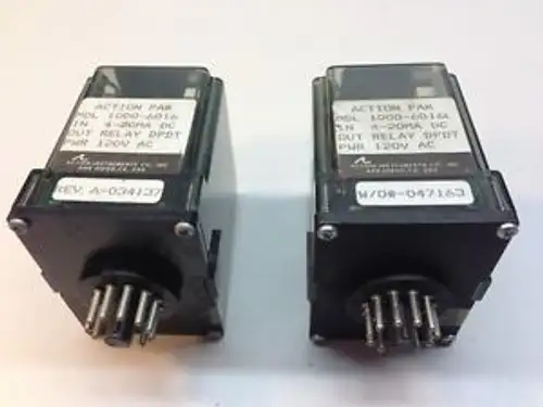 Action Pak Qty. 2 Relays Dpdt Model 1000-6016L 1000-6016