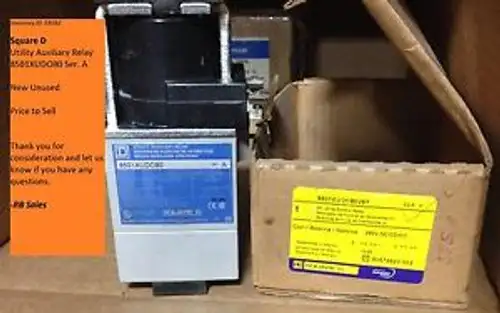 Square D Utility Auxilary Relay 8501-Xudo80 Ser. A