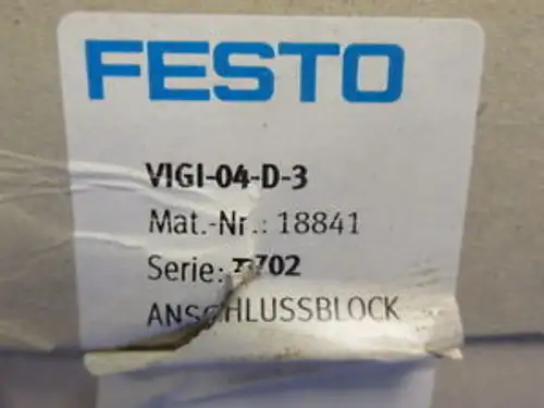 Festo Manifold Block Vigi-04-D-3