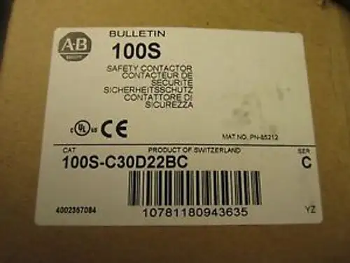 Allen Bradley 100S-C30D22Bc Contactor