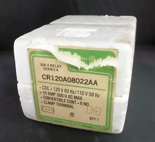 GE CR120A-08022AA 120V-AC 300V 10A Serie A RELÈ NOS