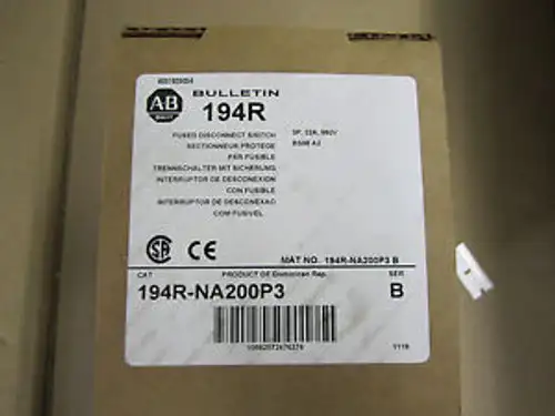 Allen Bradley 194R-Na200P3 Disconnect Switch 32A