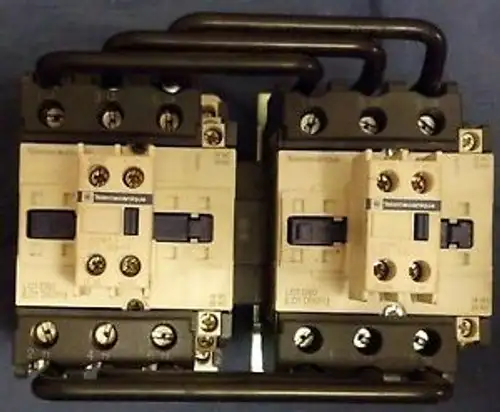 LC2-D50 TELEMECANIQUE Two LC1 D50 contactors with LADN1s