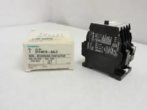 143446 In Siemens 3Tf4010-0Al2 Contactor 20A 3P 600V Max Coil: 230V