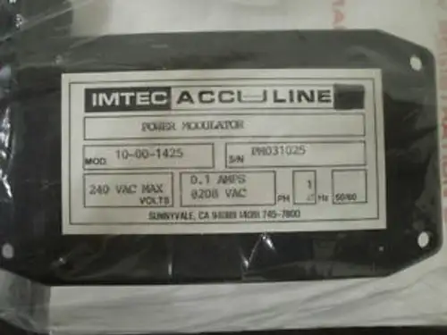 Imtec Acculine 10-00-1425 Modulatore di potenza 240Vac 0,1A Un 3609