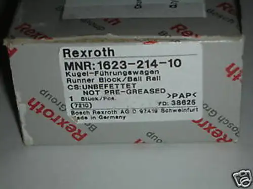 Rexroth Bosch 1623-214-10 Aa04P Guía de deslizamiento lineal