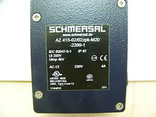 Schmersal Az 415-02/02Zpk-M20-2399-1 Id: 1164610 ~ ~