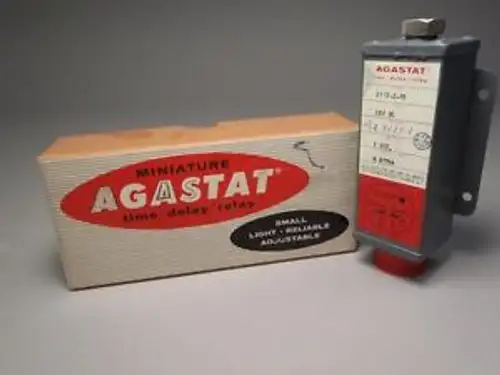 Agastat Miniature Time Delay Relay 2112-D-H1 28V Dc Timing 1 Sec.