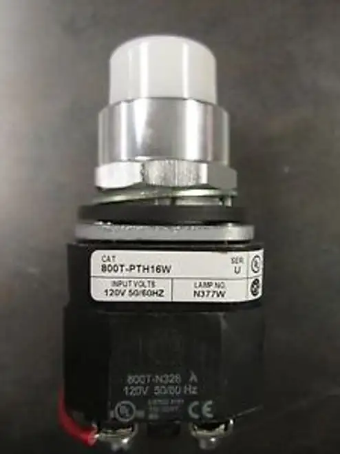 Allen Bradley Pilot Light 800T-Pth16W White 120V