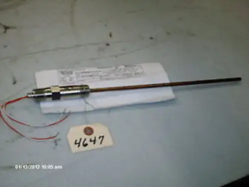 Rosemount Rtd Sensor #68-N11N00N120 1/2Npt Series 68 12 Immersion Length