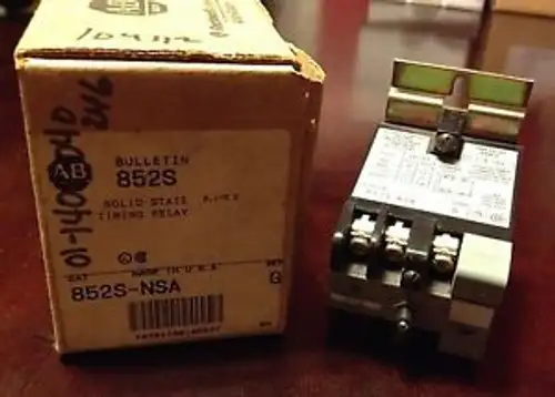 Allen-Bradley 852S-Nsa 0.1-5.0 Sec rơle thời gian trạng thái rắn