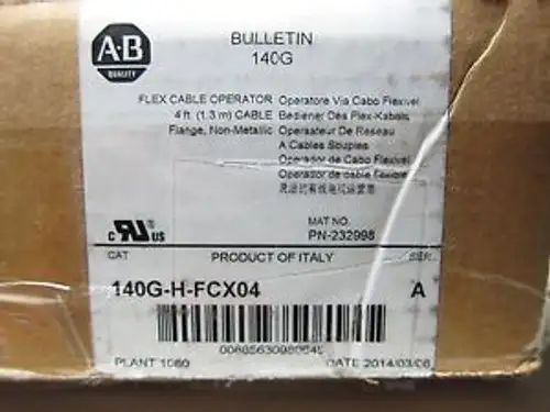 Allen Bradley 140G-H-Fcx04 Ser.A 柔性電纜操作器