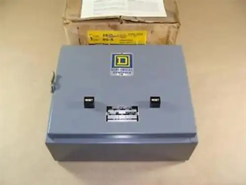 Square D 8810 Bg-4 2-Speed Magnetic Motor Starter Contactor 3 Hp Nema Size 0