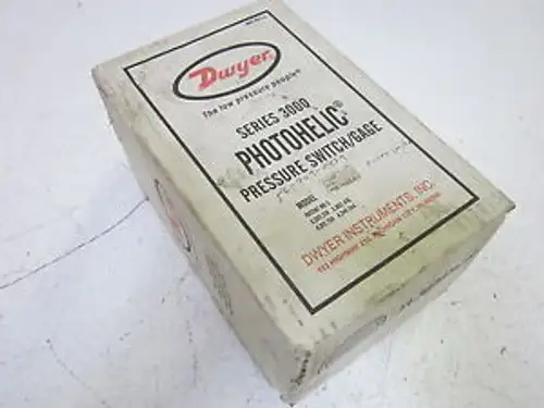 Dwyer 3100-Rmr Photoelectric Pres. Switch Gauge 0-100 In. Of H2O