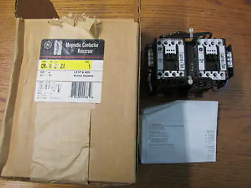 Ge Cr71Vbl3Aza Magnetic Contactor Reverser 3-3 Poles 7.5Hp @ 480V