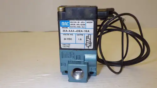 3 Mac 36A-Aaa-Jdea-1Ga Magnetventil 1.8W 24V 120Psi Anschlüsse 1 2 & 3 1/8" Npt Nib