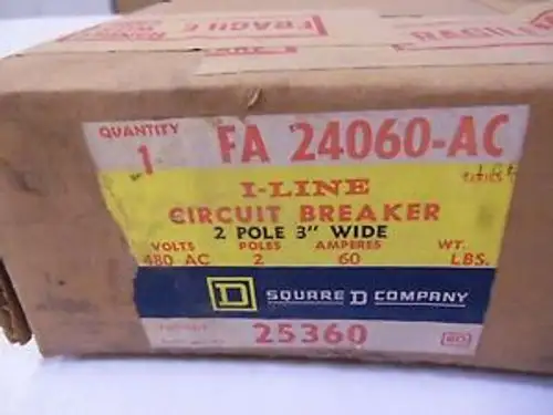 Square D Circuit Breaker Fa-24060-Ac