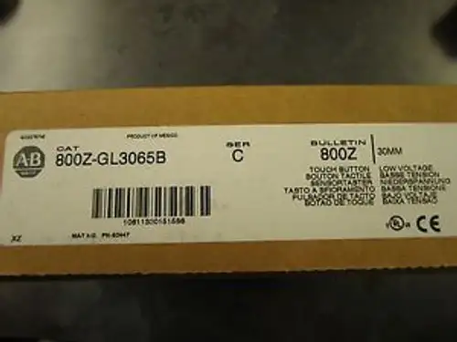 Allen Bradley 800Z-Gl3065B 低壓觸摸按鈕