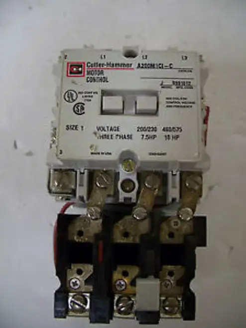 Cutler-Hammer Größe 1 Motorstarter Cat#A200M1Ci-C 24VSpule 3Ph 600V 10Hp Nob