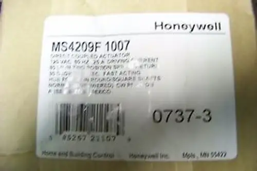 Honeywell Ms4209F-1007 Spring Return Damper Actuator 80-Lb In